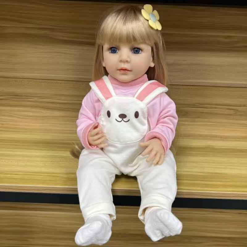 22-Inch High-Realism Reborn Toddler Doll-Rabbit Pattern