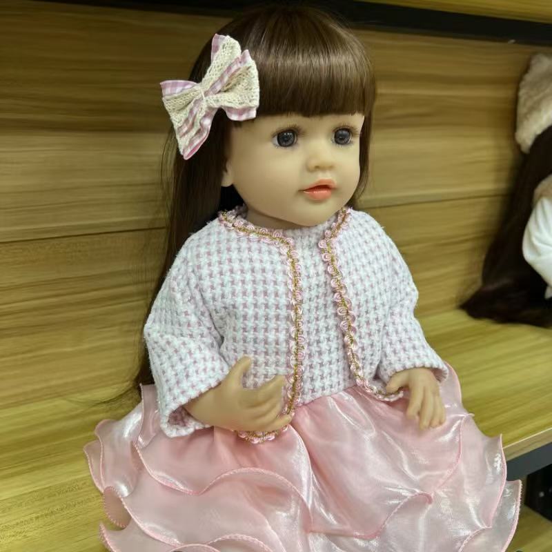 22-Inch High-Realism Reborn Toddler Doll-High-Quality Dress