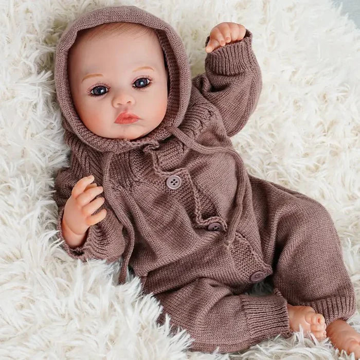 20-Inch Reborn Doll-wool sweater