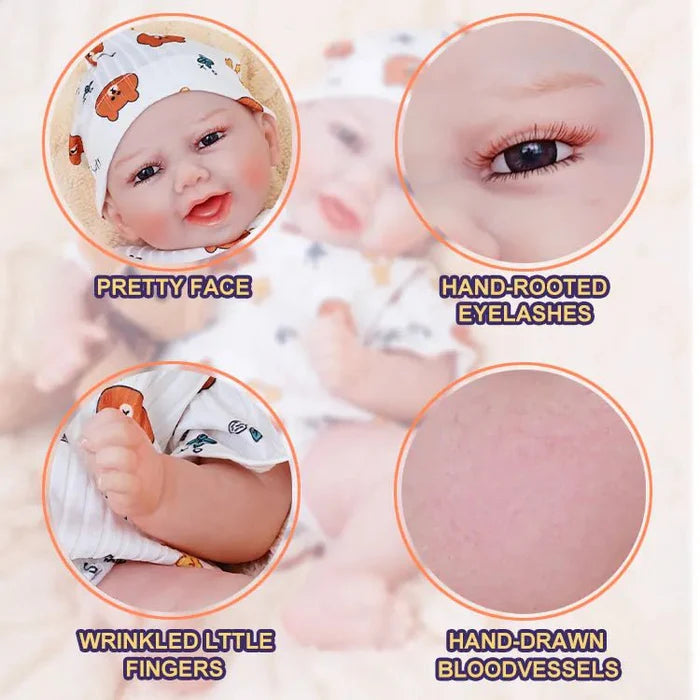 20-Inch Reborn Doll-wool sweater-Cute Bear Print