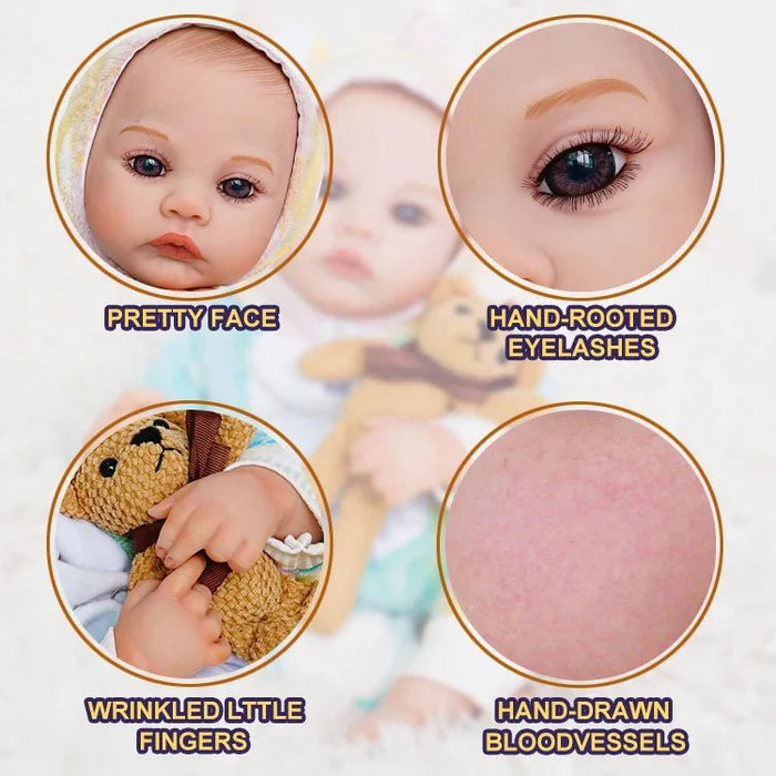 20-Inch Reborn Doll-wool sweater-flannel