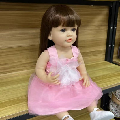 22-Inch High-Realism Reborn Toddler Doll-Large corsage