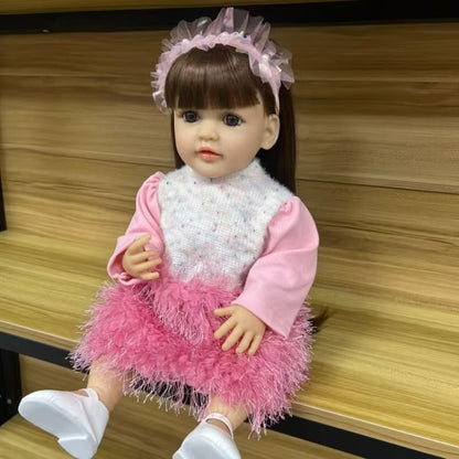 22-Inch High-Realism Reborn Toddler Doll-Feather style