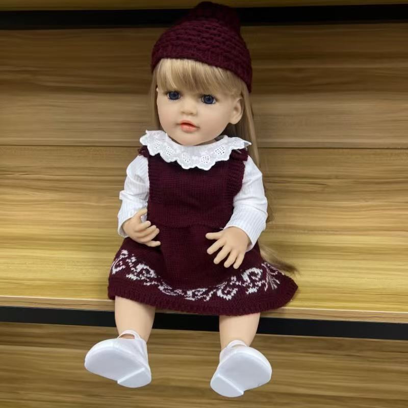 22-Inch High-Realism Reborn Toddler Doll-wool sweater