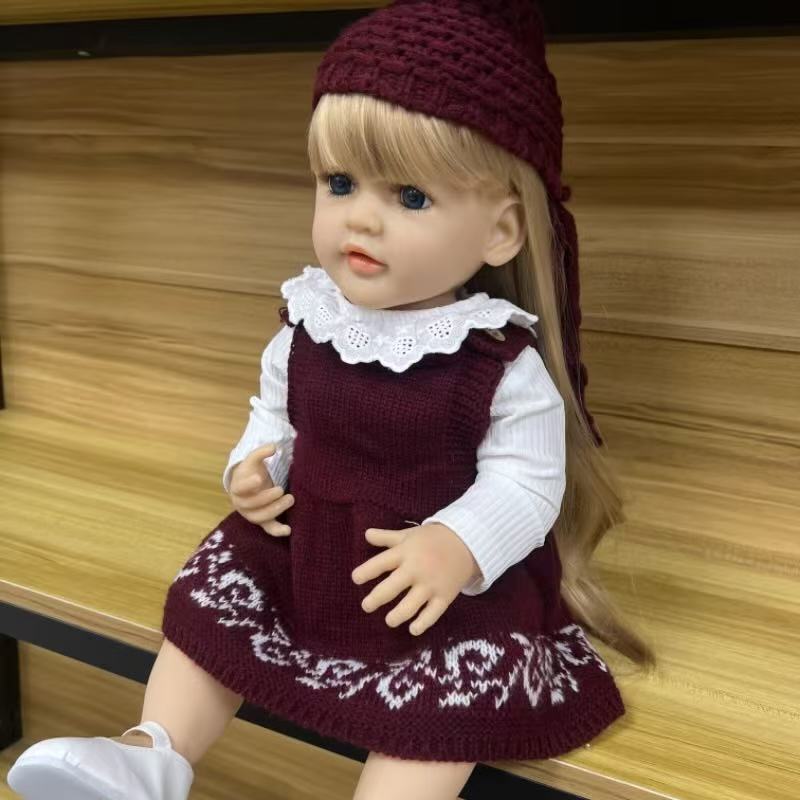 22-Inch High-Realism Reborn Toddler Doll-wool sweater
