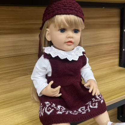 22-Inch High-Realism Reborn Toddler Doll-wool sweater