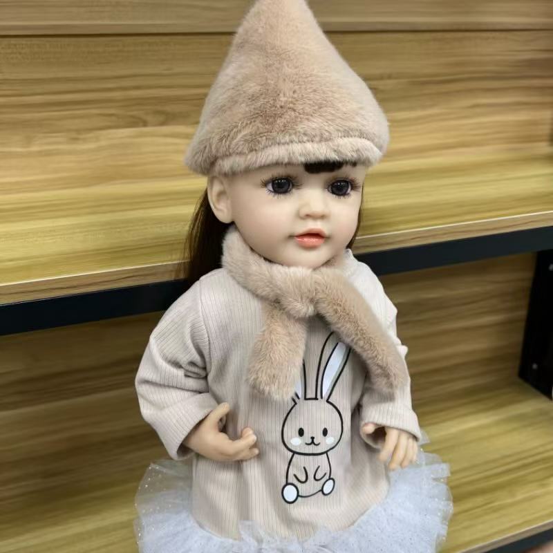 22-Inch High-Realism Reborn Toddler Doll-Rabbit Print