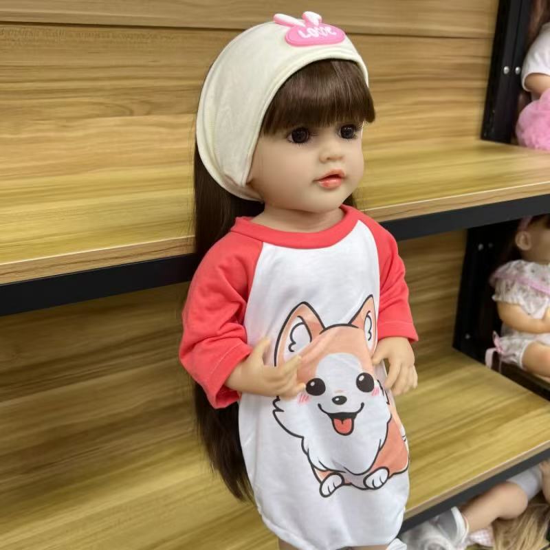 22-Inch High-Realism Reborn Toddler Doll-dog