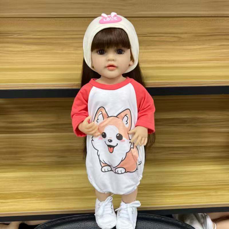 22-Inch High-Realism Reborn Toddler Doll-dog