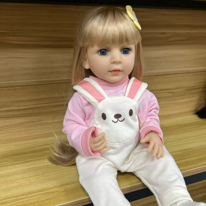 22-Inch High-Realism Reborn Toddler Doll-Rabbit Pattern