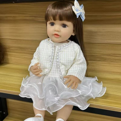 22-Inch High-Realism Reborn Toddler Doll-High-Quality Dress