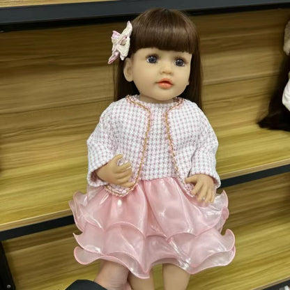 22-Inch High-Realism Reborn Toddler Doll-High-Quality Dress