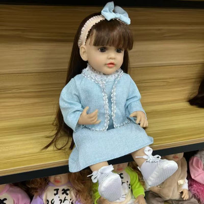 22-Inch High-Realism Reborn Toddler Doll-Fine-Knit French-Style Set