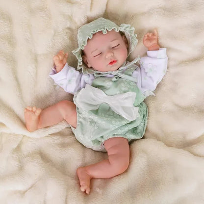 20-Inch Reborn Doll-wool sweater- green
