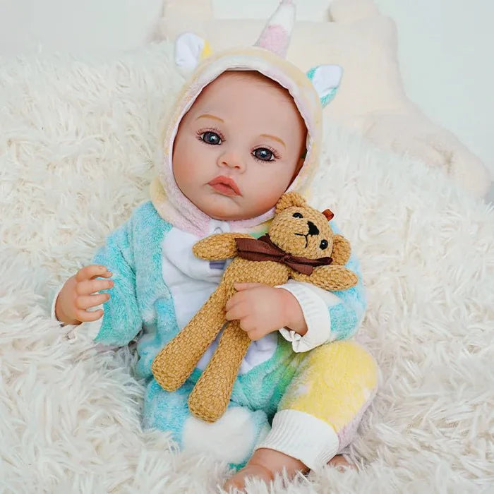 20-Inch Reborn Doll-wool sweater-flannel