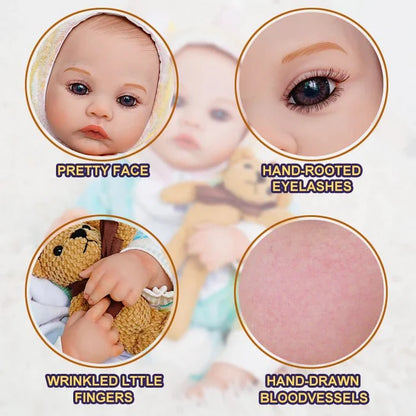 20-Inch Reborn Doll-wool sweater-flannel